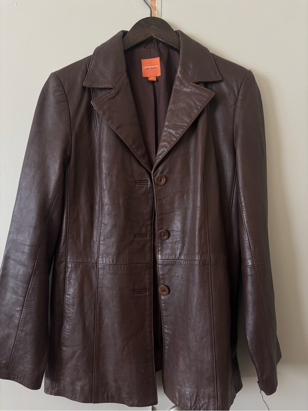 Classic Women's Chocolate Brown Leather Jacket